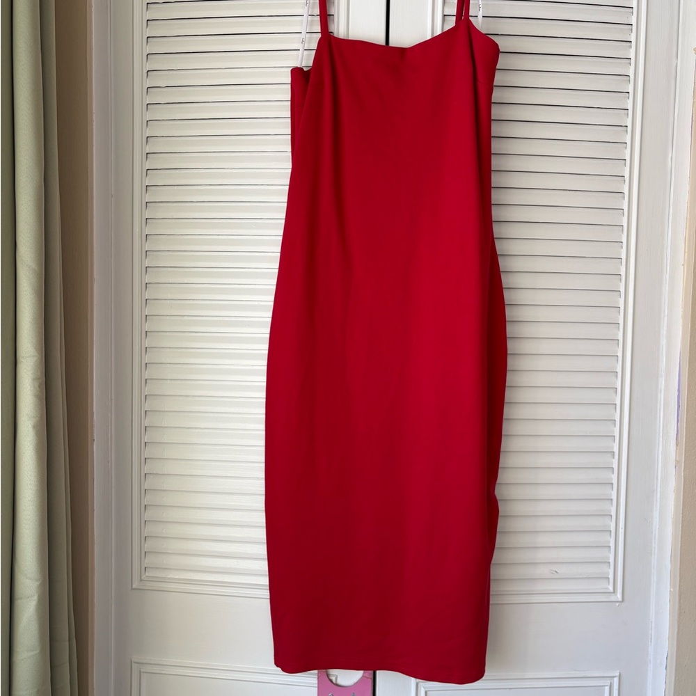 Lulu's Vibrant Red Bodycon Dress
